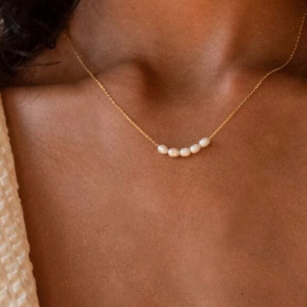 RAMLA Pearl Cluster Necklace $39